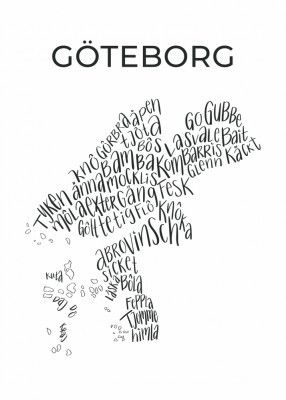 Göteborg Map design