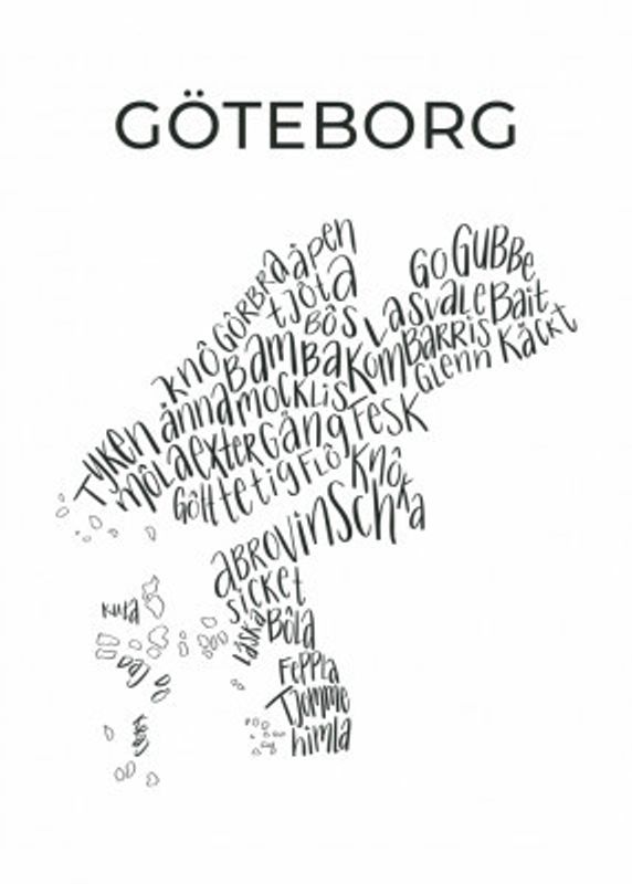 Göteborg Map design