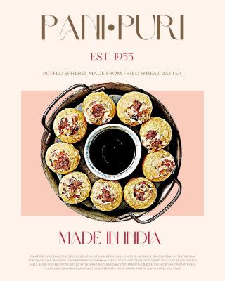 Pani Puri Print