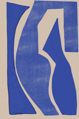 Blue Geometric Shapes