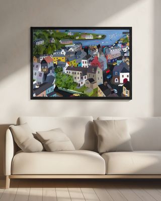 Colorful Houses of Kinsale, Ireland by Artist Carla Daly