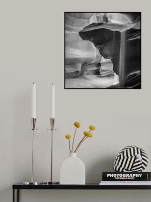 MONOCHROME ANTELOPE CANYON Pouring Sand