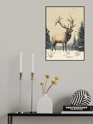 Elk Holiday Poster