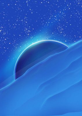 Cosmic Scene With A Glowing Planet