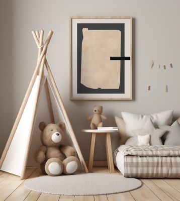 Abstract Beige Painting