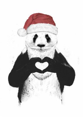 Santa panda