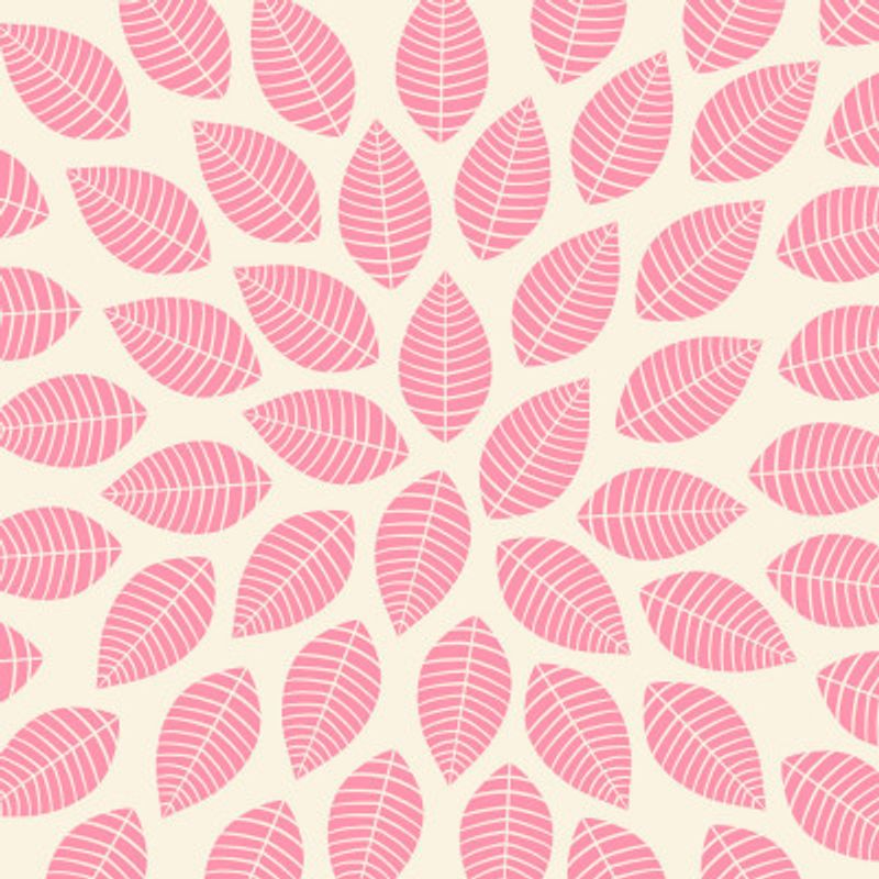 Leaves on beige pattern