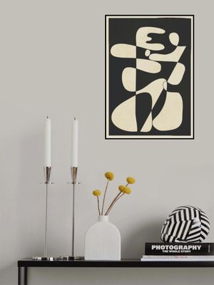 Modern Abstract Contrast – Noir