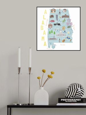 Beautiful Southern State of Alabama by Illustrator Carla Daly