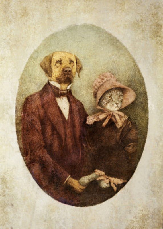 Victorian-style Portrait Couple