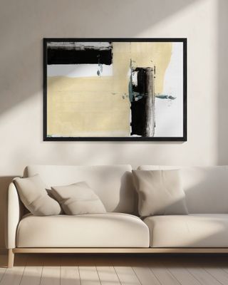 Neutral &amp; Black Art Print No 2