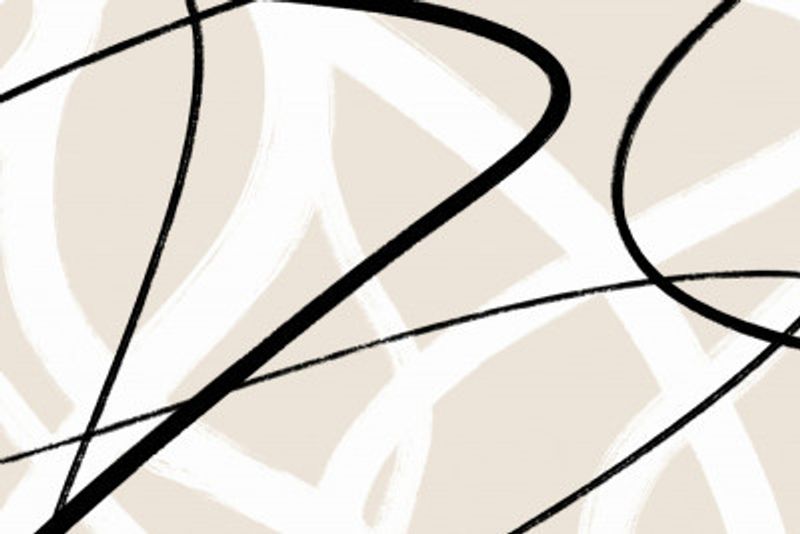 Black Lines On A Neutral Beige Background