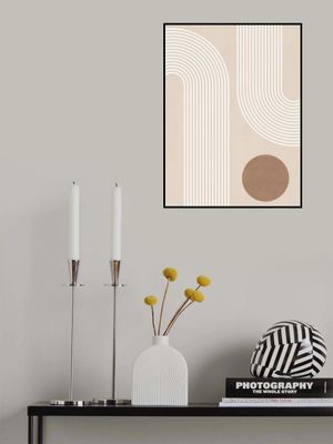 Beige Arc Poster