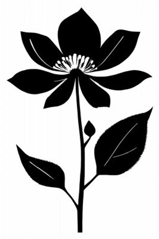 Midnight Bloom: Graphic Florals