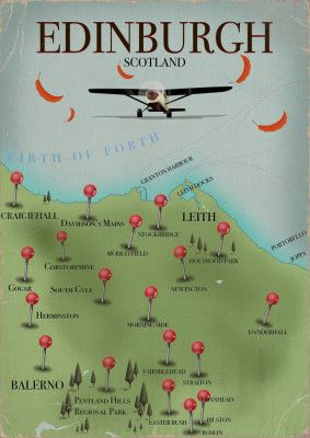 Edinburgh Scotland Map