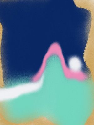 Blue and Luminous Greeen Liquid