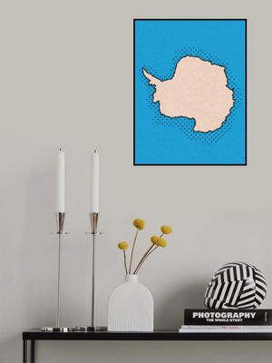 Antarctica Vintage Map