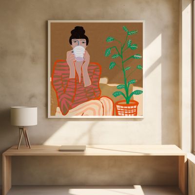 Coffee First Lady relaxing