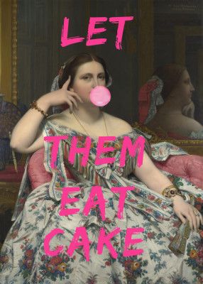 Let Them Eat Cake, Bubble Gum Vintage Portrait