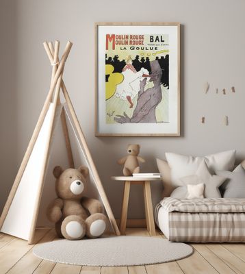 Affiche Pour Le Moulin Rouge la Goulue (1898