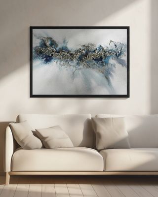 Most Popular - Gilded Weave - Whitecaps painting