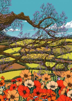 Blossom Tree Landscape