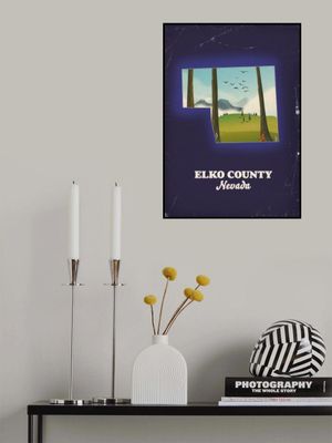 Elko County Nevada Travel poster