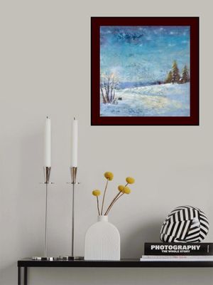 Winter Scene: Christmas Tree Vintage Style 6