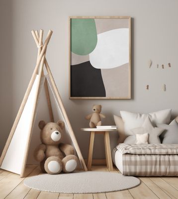 Expressionist abstract shapes 1