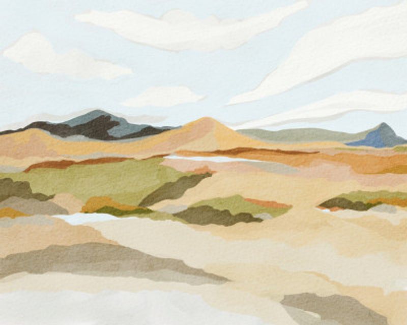 Rocky hill landscape