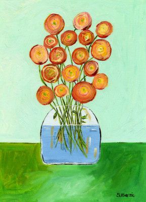 Poppies in Vase