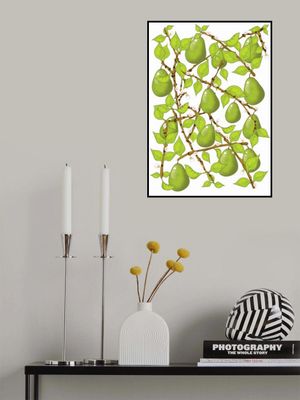 Vibrant Depiction Of A Pear Tree