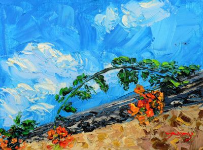 Jacaranda Oil On Canvas