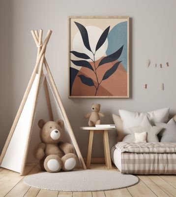 Abstract Art Tropical Leaf