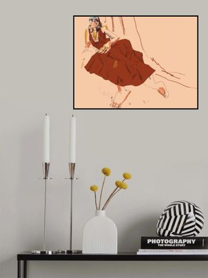 Girl Lying On A Sofa