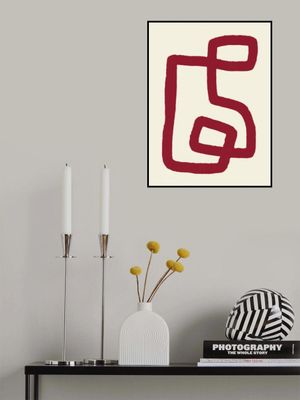 Abstract Red Line Design