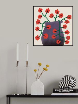 Red Abstract Flowers