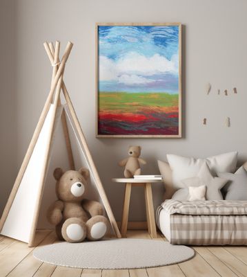 Landscape With Fields of Flowers