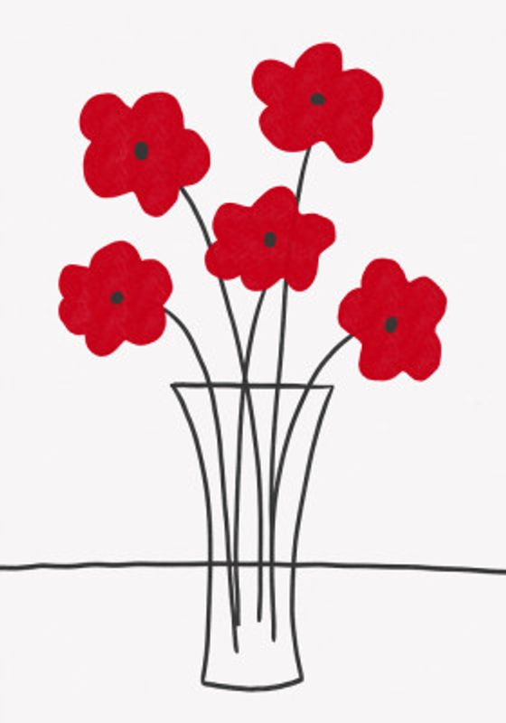 Poppies in Vase
