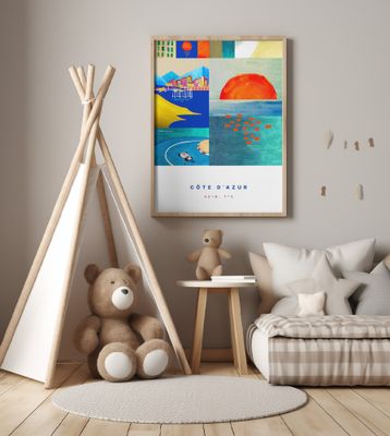 MODERN RIVIERA: COLOURFUL CÔTE D'AZUR POSTER