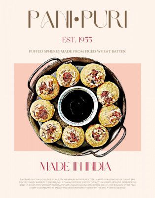 Pani Puri Print