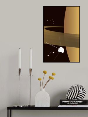 Saturn retro space art