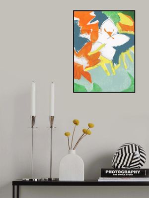 Soft Rustic Bright Florals No1 Print