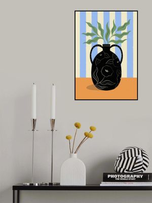 Leaves in Patterned Vase