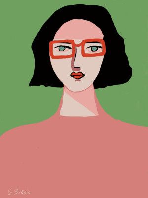 Lady with Red Glasses