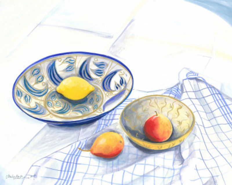 Still Life With Lemon and Pears