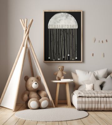 Midnight Whispers Abstraction