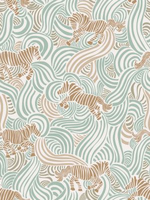 Zebra animal print soft chalky colors pattern