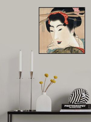 Japanese Geisha (1830s) Vintage Painting