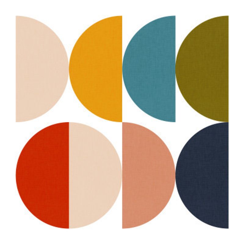 Mid Century Geometric Color Play